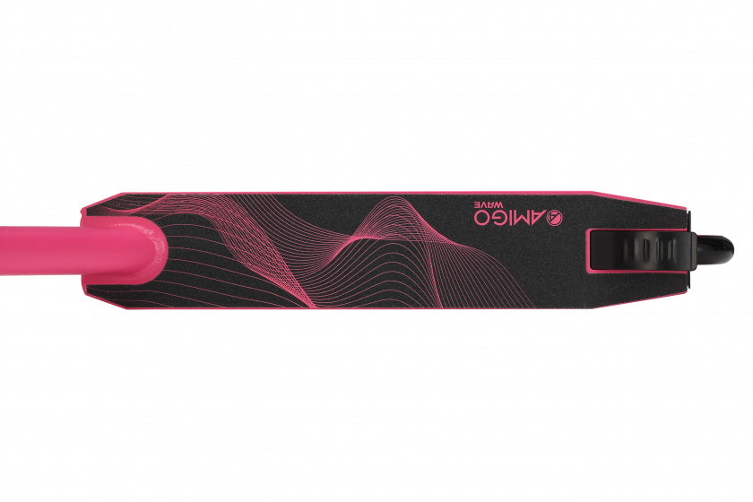 Amigo Wave Stuntstep Junior Voetrem Roze/Zwart