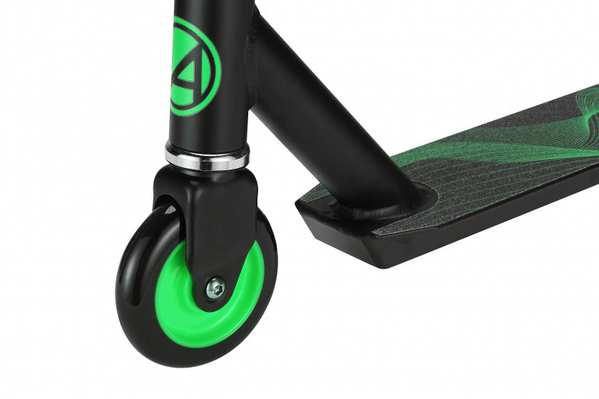 Amigo Wave Stuntstep Junior Voetrem Zwart/Groen