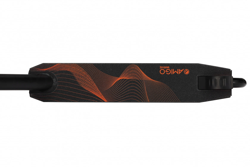 Amigo Wave Junior Voetrem Zwart/Oranje