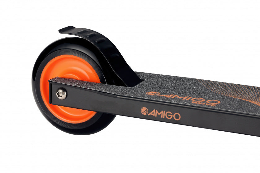 Amigo Wave Junior Voetrem Zwart/Oranje