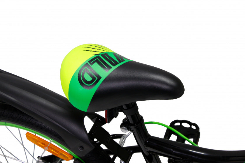 wild 20 inch 32 cm junior v-brakes zwart/groen