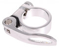 M-Wave Zadelpenklem met snelspanner 31,8 mm zilver