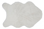vloerkleed Alaska 60 x 90 cm polyester wit