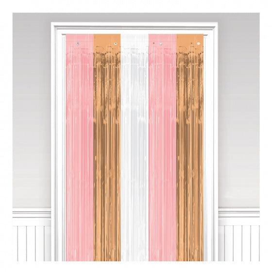 deurgordijn roze/goud/wit 240 x 91 cm