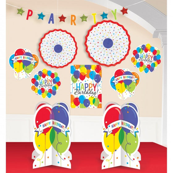 feestdecoratieset multicolor 10-delig