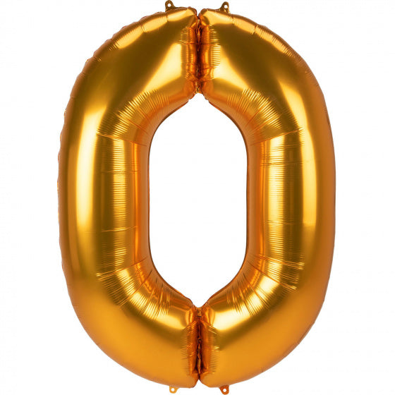 folieballon 0 junior 93 x 134 cm goud