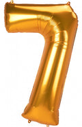 folieballon 7 junior 83 x 134 cm goud