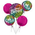 follieballonnenset Wild Child roze 5 stuks