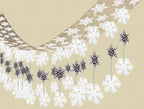 hangdecoratie Let It Snow 365 x 30.5 cm folie wit