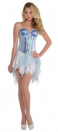 korset Ice Fairy dames polyester lichtblauw maat M/L