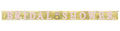 letterslinger "Bridal shower" goud/roze