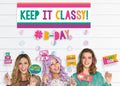 Photobooth decoraties multicolor 14-delig