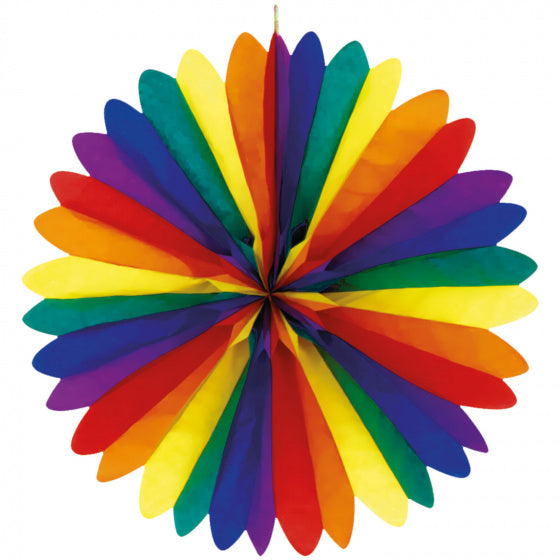 regenboogwaaier 120 cm papier