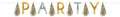 slinger party 304 cm papier/folie goud/zilver