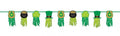 slinger St. Patrick's Day 20 x 243 cm papier groen