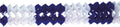 slingers 16 cm x 400 cm blauw/wit