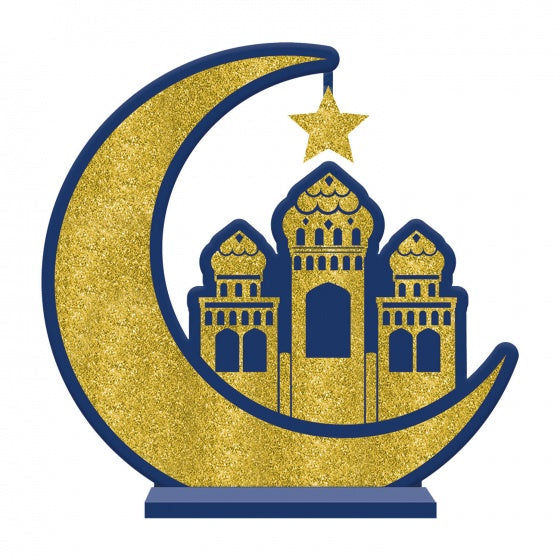 tafeldecoratie Eid Mubarak 31 cm goud