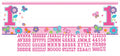 verjaardag banner 1 jaar Birthday meisjes 165 x 51 cm