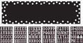 verjaardagsbanner Customizable zwart/wit 165 x 50 cm
