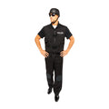 verkleedkostuum politie heren polyester zwart maat M