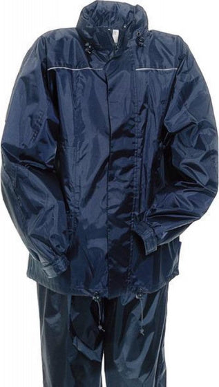 regenjack Flex nylon blauw maat M