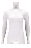 T-shirts dames bamboe ronde hals wit 2 stuks maat XL