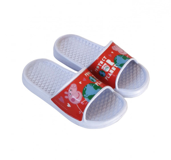 badslippers Peppa Pig junior rubber wit/rood maat 30/31