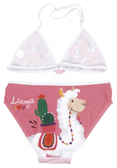 Arditex Bikini Llama triangle meisjes polyester roze maat 12 jaar