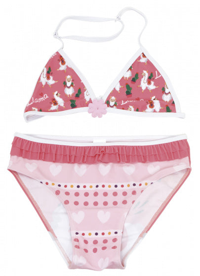 Arditex Bikini Llama triangle meisjes polyester roze maat 12 jaar
