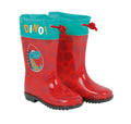 Arditex Regenlaarzen junior PVC/textiel rood/turquoise maat 24