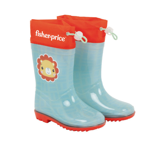 Arditex Regenlaarzen Fisher-Price junior PVC/textiel lichtblauw/rood maat 22