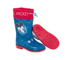 Arditex Regenlaarzen Mickey junior PVC donkerblauw rood maat 28
