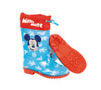 Arditex Regenlaarzen Mickey Today junior PVC/textiel lichtblauw/rood maat 24