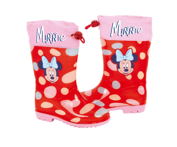 Arditex Regenlaarzen Minnie meisjes PVC/textiel rood/roze maat 32