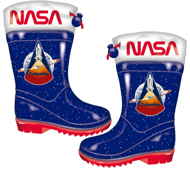Arditex Nasa Regenlaarzen Junior PVC Blauw/Rood Maat 26