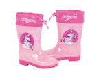 Arditex Regenlaarzen Unicorn meisjes PVC/textiel lichtroze/roze maat 28