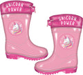 regenlaarzen Unicorn Power meisjes PVC roze maat 22