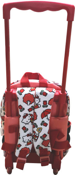 trolley rugzak Hello Kitty 15 x 25 x 30 cm wit/roze/rood