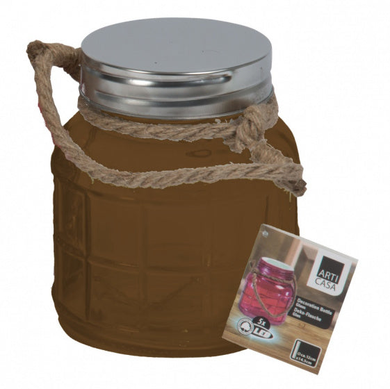 decoratieverlichting led 12 x 14,5 cm glas bruin