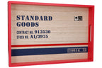 dienblad 37x25x4 cm hout rood