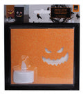lampion Halloween led 7 x 10,5 cm papier oranje