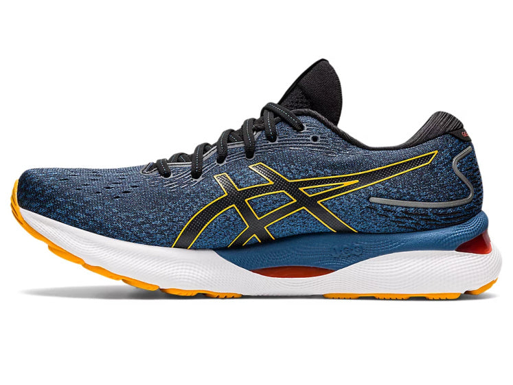 Gel Nimbus 24 hardloopschoen blauw/geel maat 46