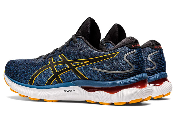 Gel Nimbus 24 hardloopschoen blauw/geel maat 46