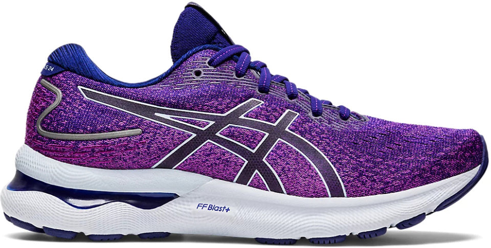 Gel Nimbus 24 hardloopschoen dames paars/blauw maat 42,5