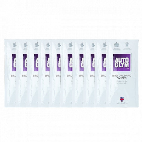 Autoglym bird dropping wipes