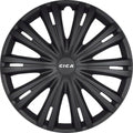 wieldoppen Giga 16 inch ABS matzwart set van 4