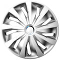 wieldoppen Grip Pro 14 inch ABS zilver set van 4