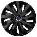 Autostyle Wieldoppen Grip 14 inch zwart set van 4