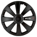 wieldoppen RS-T 15 inch ABS zwart set van 4