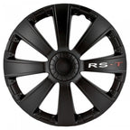 wieldoppen RS-T 15 inch ABS zwart set van 4